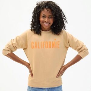 NWT Clare V Californie Sweatshirt size L / XL colour sand